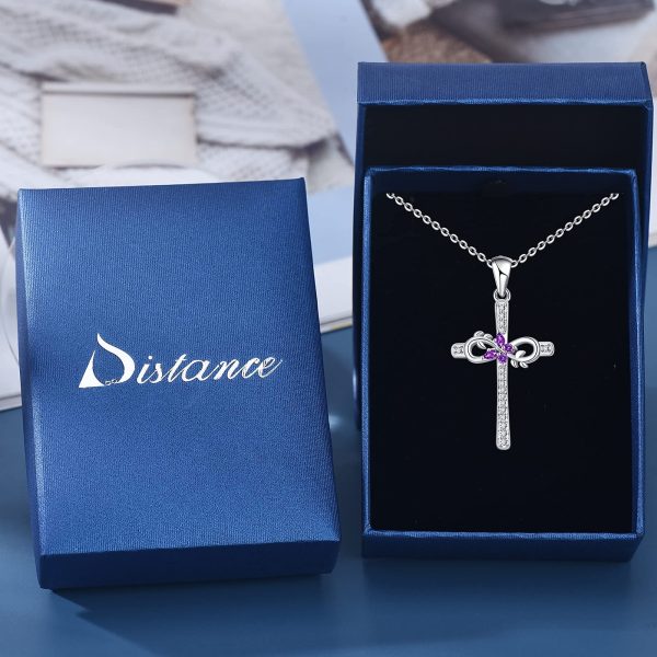 Cross Necklace for Women Sterling Silver Jewelry Pendant Necklace - Image 5