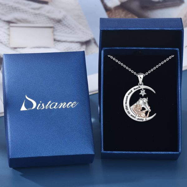 Horse Pendant Necklace for Women Sterling Silver Lucky Girls with Horse Birthday Christmas Jewelry Gifts - Image 5