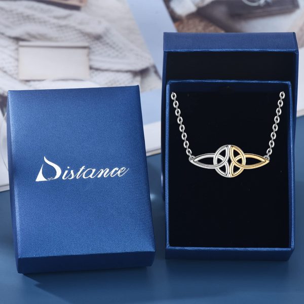 Celtic Necklace Sterling Silver Celtic Knot Necklace for Irish Viking Heart/Cross/Rose/Infinity/Trinity/Dara Knot Celtic Jewelry Memorial Gift - Image 6