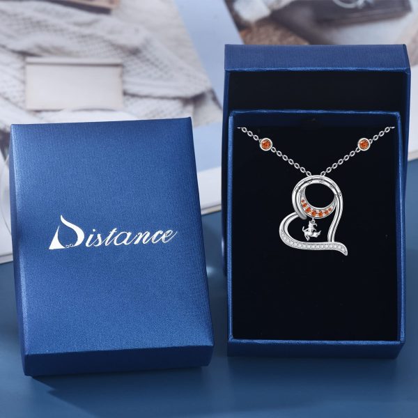 Witch Necklace Sterling Silver Heart Witch Pendant Necklace with Heart Moon Christmas Birthday Memorial Gift - Image 5