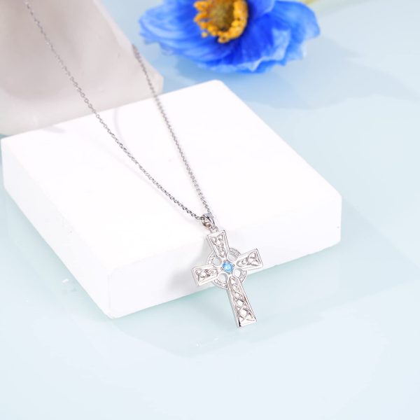 Celtic Necklace Sterling Silver Celtic Knot Necklace for Irish Viking Heart/Cross/Rose/Infinity/Trinity/Dara Knot Celtic Jewelry Memorial Gift - Image 2
