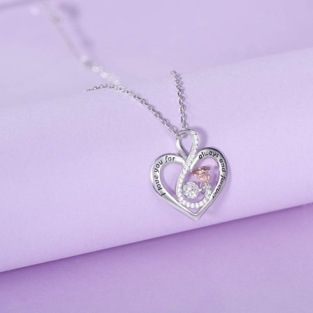 Sterling Silver Rose Flower Necklace, Rose Bracelet, Two-Tone Cross Pendant Necklaces - Image 3