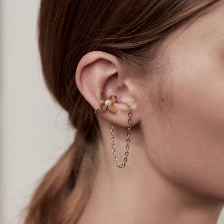 Flower Ear Cuff Earrings Clip - Image 2