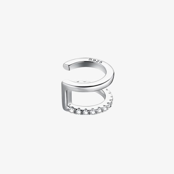 Simple Stylish Double Band Helix Ear Cuff - Image 5