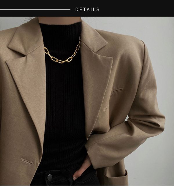 Niche collarbone sweater chain chunky chain necklace - Image 2