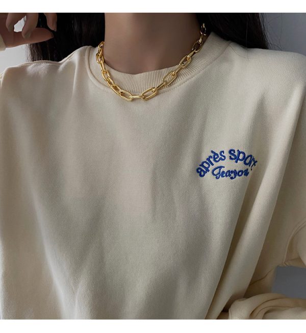 Niche collarbone sweater chain chunky chain necklace - Image 4