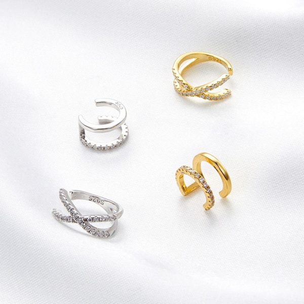 Simple Stylish Double Band Helix Ear Cuff - Image 4